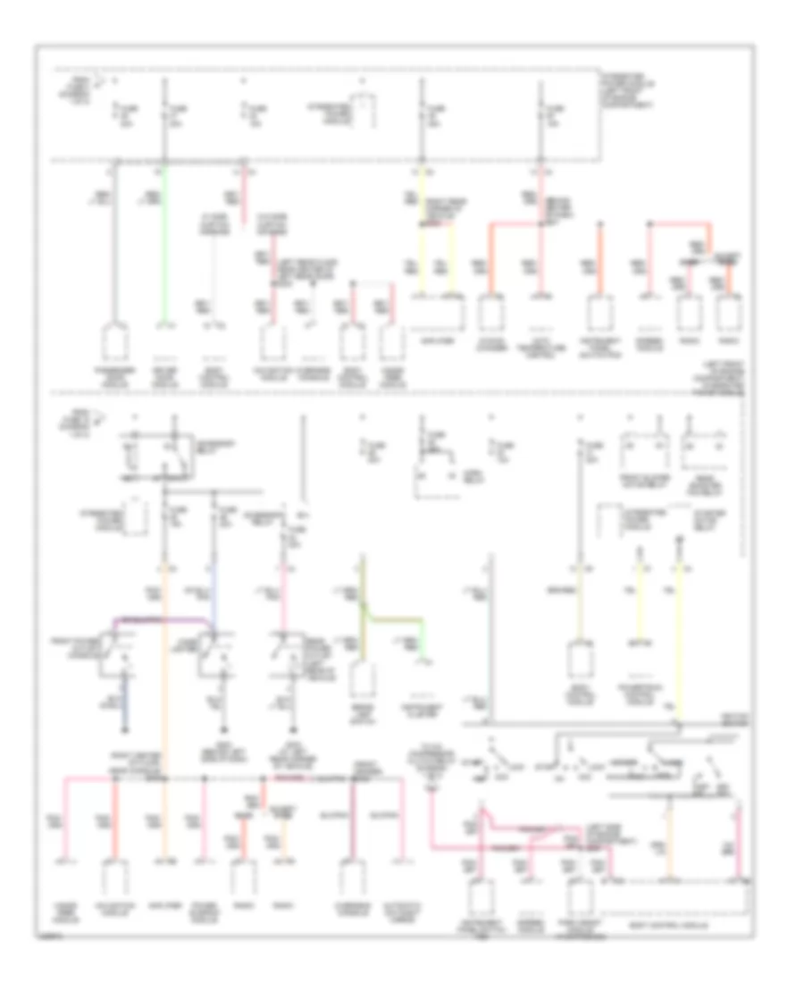 Power Distribution Wiring Diagram (2 of 2) for Chrysler Pacifica 2006