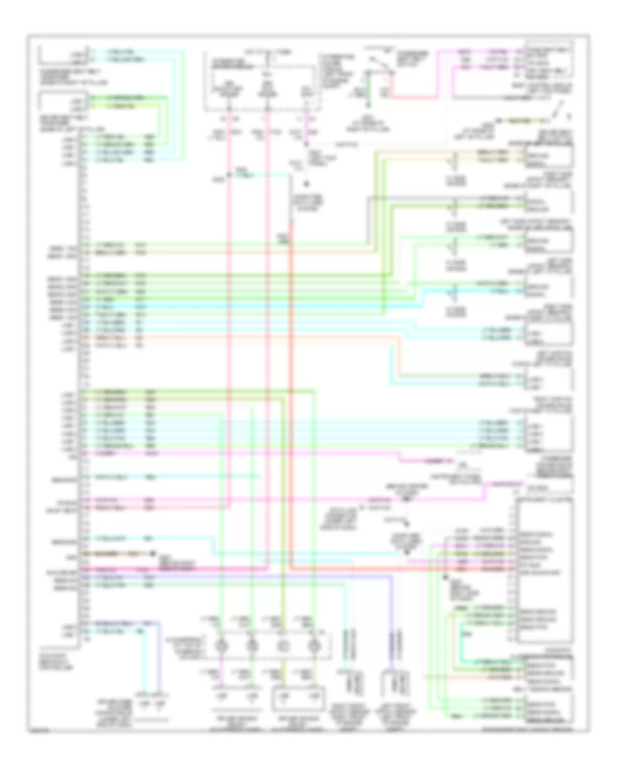 Supplemental Restraints Wiring Diagram for Chrysler Pacifica Limited 2006