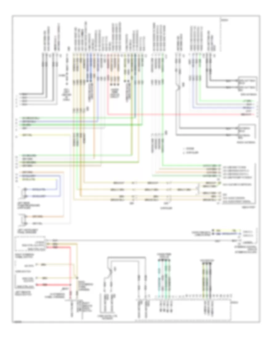 Navigation Wiring Diagram, Premium (2 of 3) for Chrysler 300 C John Varvatos Luxury 2014