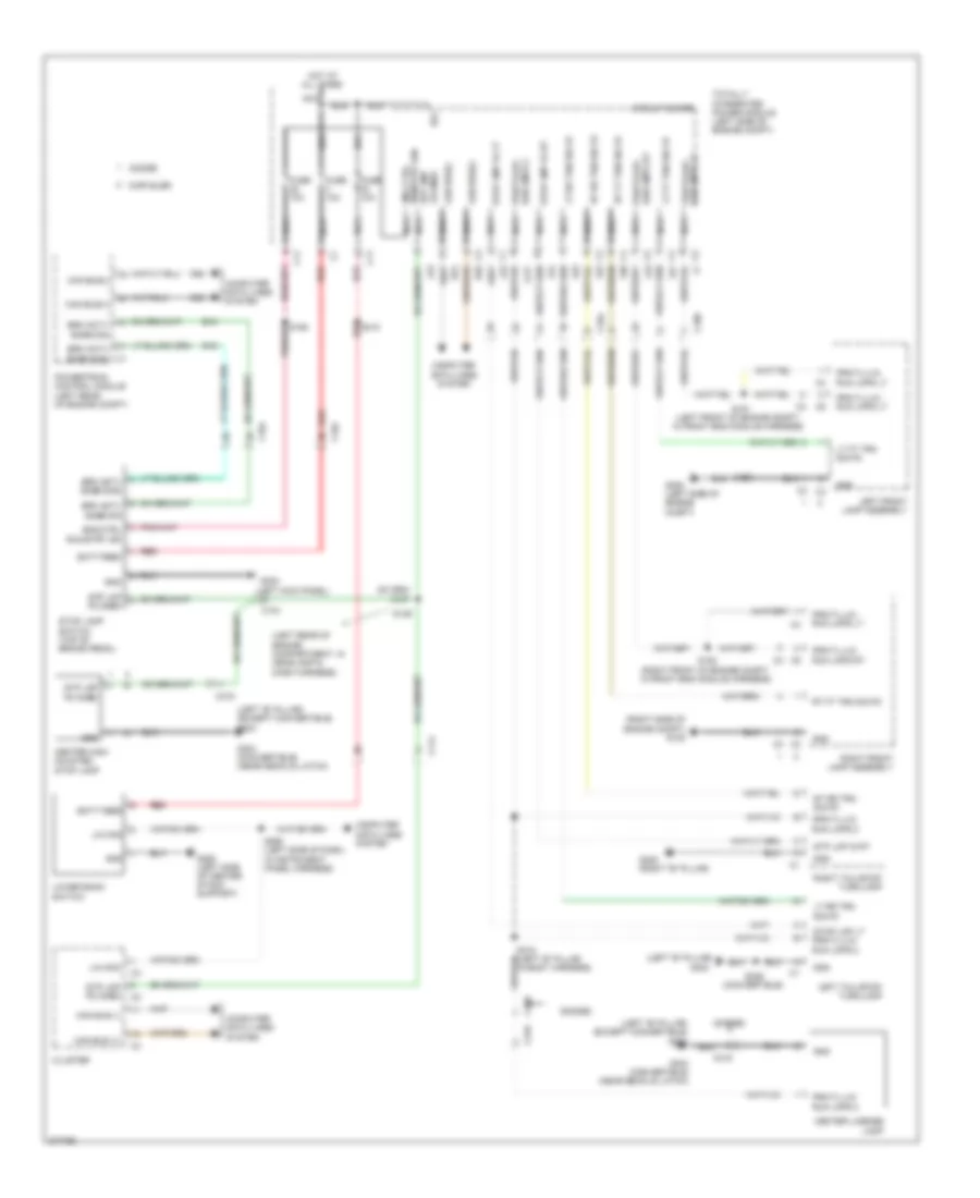 Exterior Lamps Wiring Diagram for Chrysler 200 Limited 2011