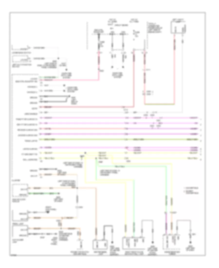 Interior Lights Wiring Diagram 1 of 2 for Chrysler 200 Limited 2011
