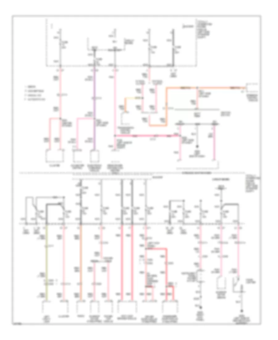 Power Distribution Wiring Diagram (2 of 3) for Chrysler 200 Limited 2011