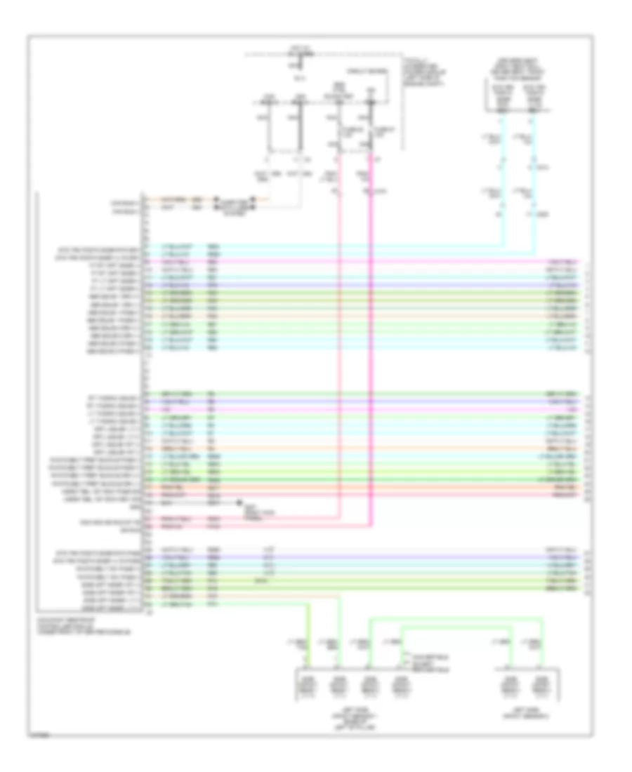 Supplemental Restraints Wiring Diagram 1 of 3 for Chrysler 200 Limited 2011