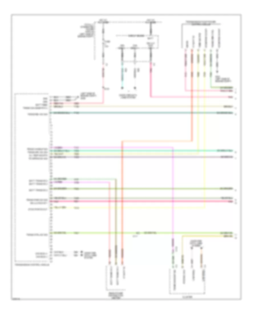 Transmission Wiring Diagram, 6 Speed with Dual Clutch (1 of 3) for Chrysler 200 Limited 2011