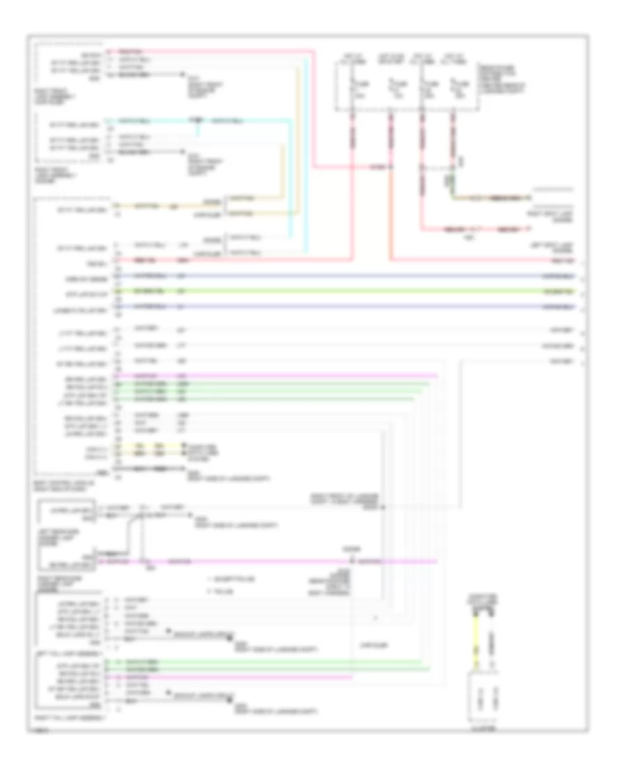 Exterior Lamps Wiring Diagram 1 of 2 for Chrysler 300 S 2014
