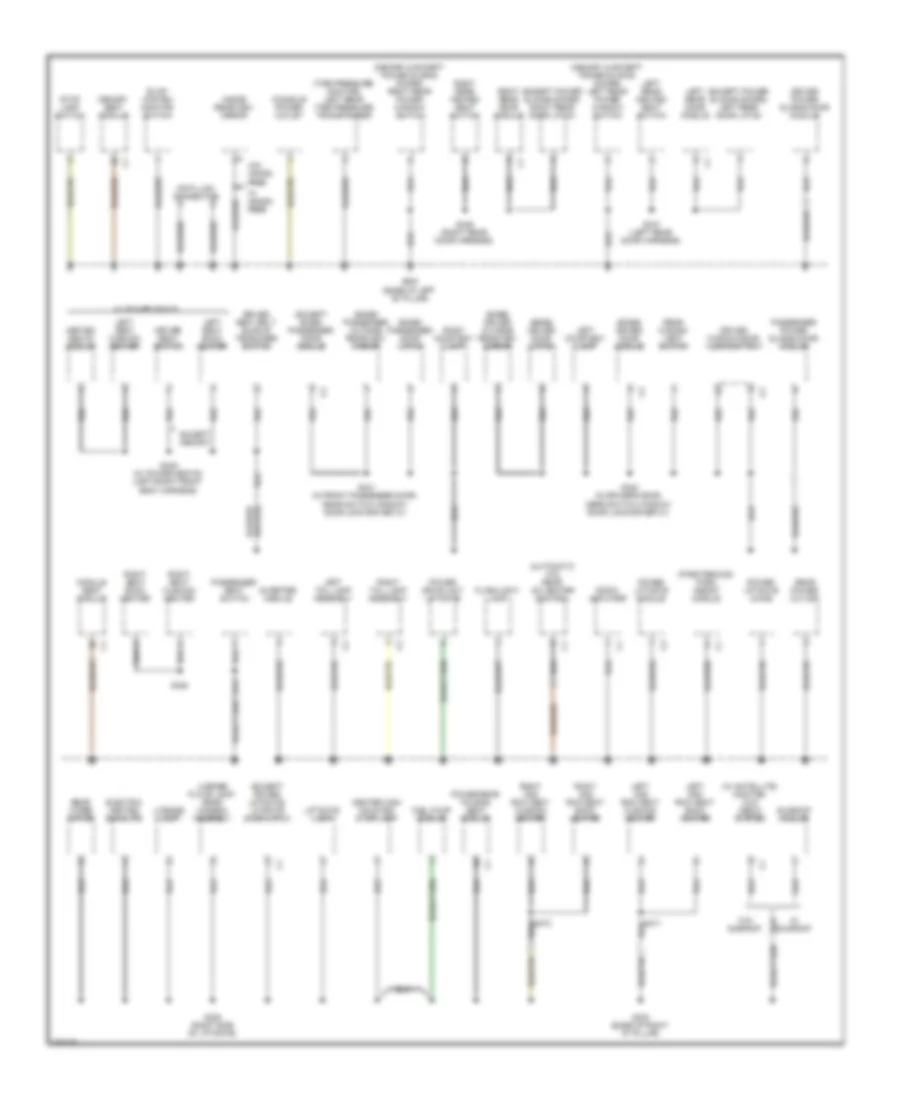 Ground Distribution Wiring Diagram (3 of 3) for Chrysler Town  Country Limited 2008