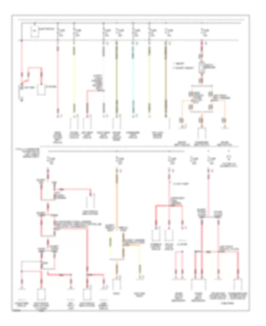 Power Distribution Wiring Diagram 1 of 3 for Chrysler Town  Country Limited 2008