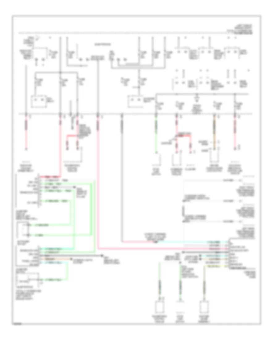 Power Distribution Wiring Diagram (2 of 3) for Chrysler Town  Country Limited 2008
