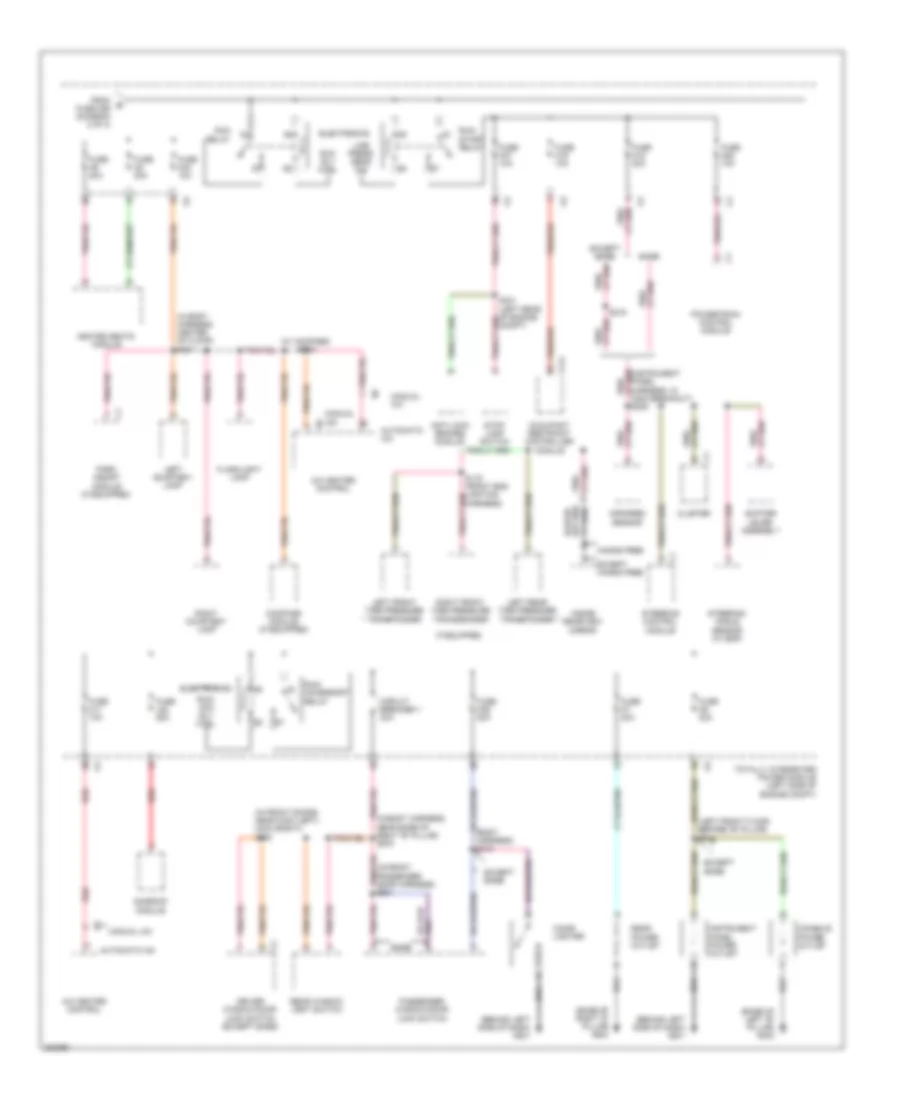 Power Distribution Wiring Diagram 3 of 3 for Chrysler Town  Country Limited 2008
