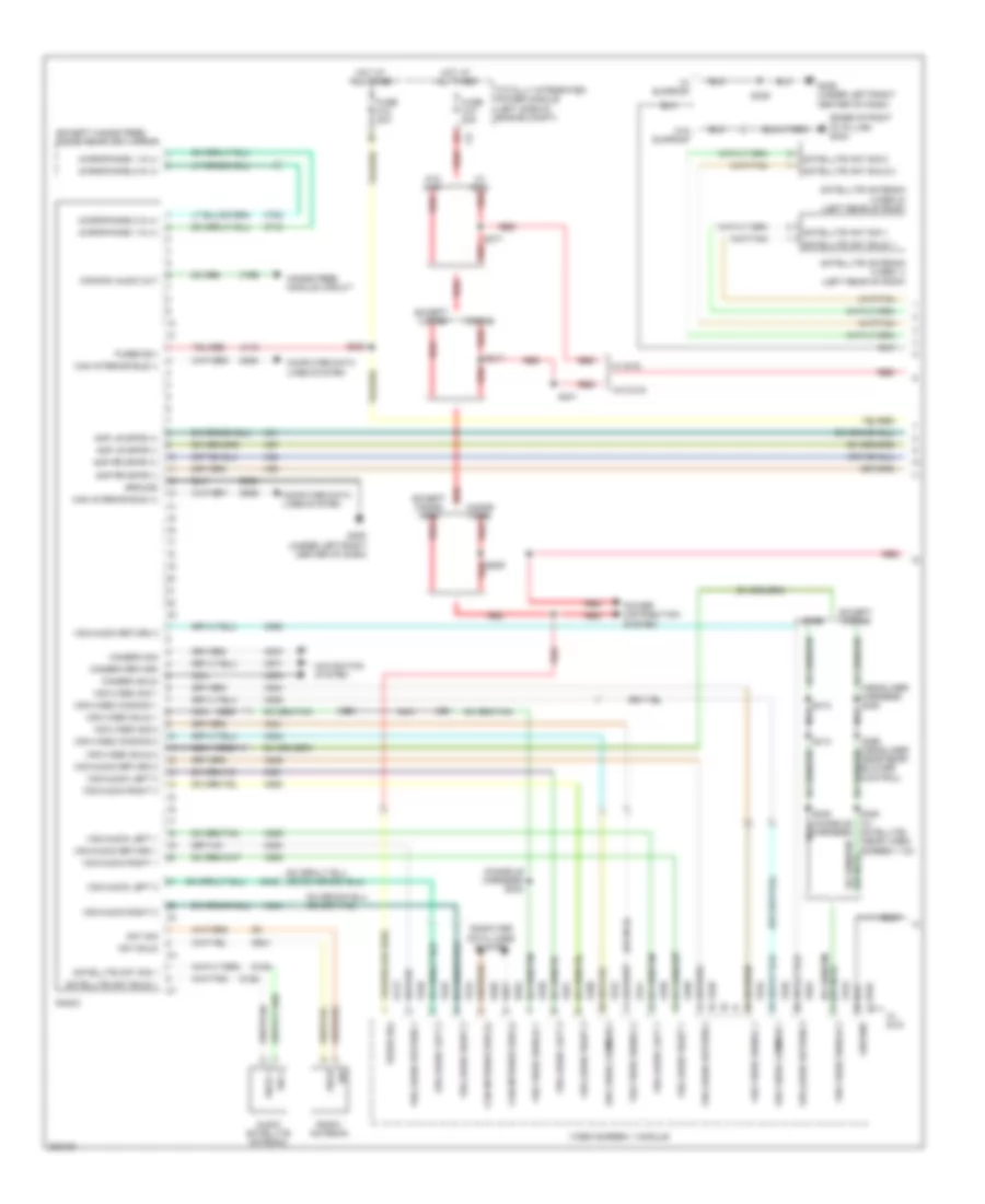 Radio Wiring Diagram, Premium (1 of 4) for Chrysler Town  Country Limited 2008