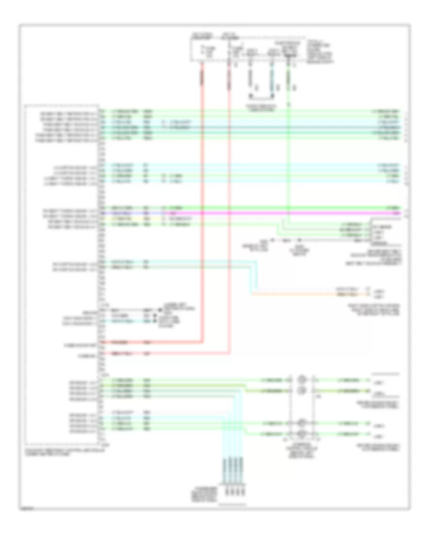 Supplemental Restraints Wiring Diagram 1 of 3 for Chrysler Town  Country Limited 2008