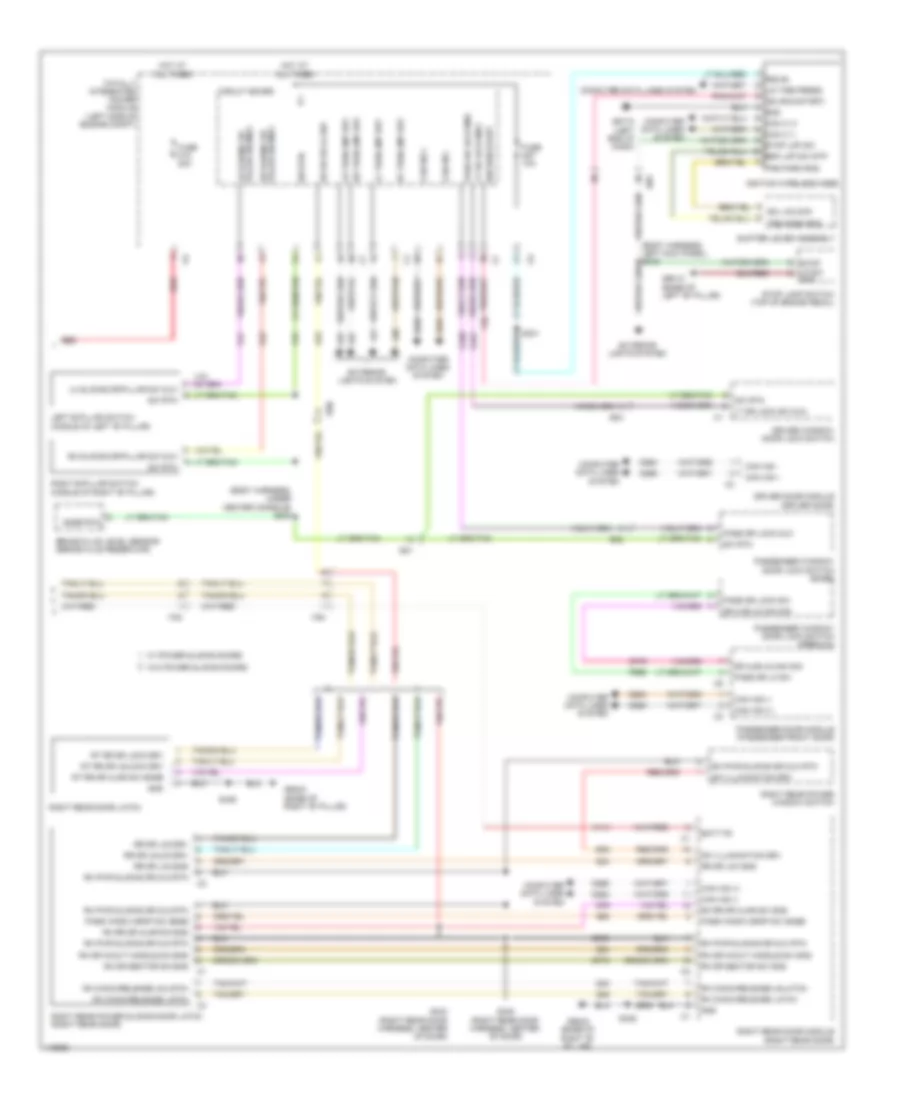Forced Entry Wiring Diagram (3 of 3) for Chrysler Town  Country Limited 2014