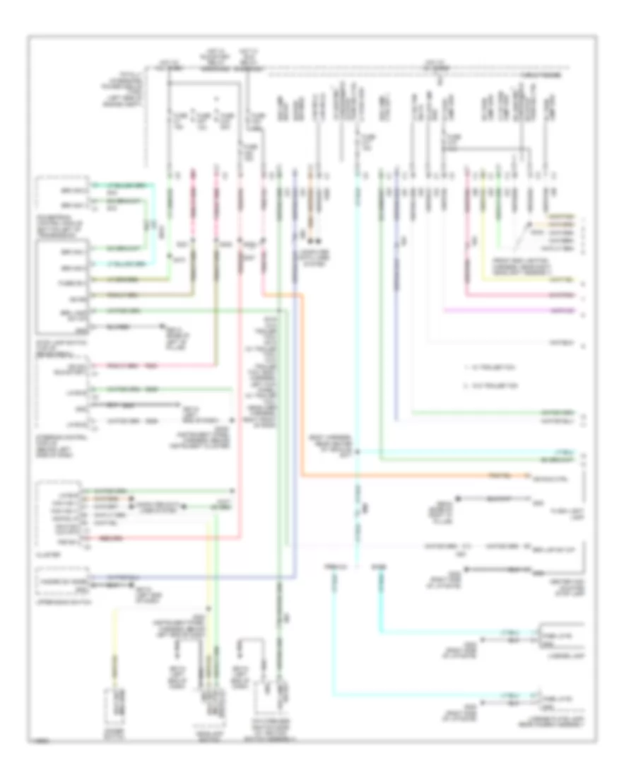 Exterior Lamps Wiring Diagram (1 of 2) for Chrysler Town  Country Limited 2014
