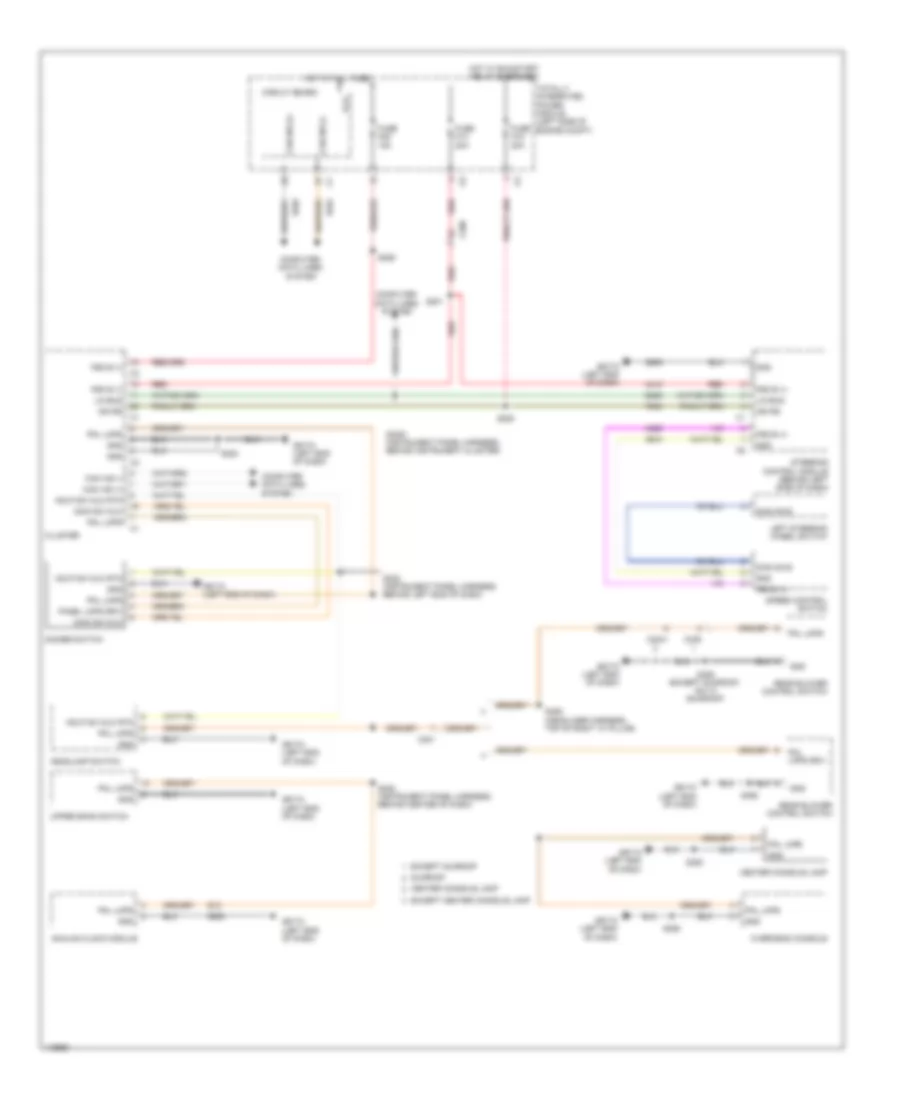 Instrument Illumination Wiring Diagram for Chrysler Town  Country Limited 2014