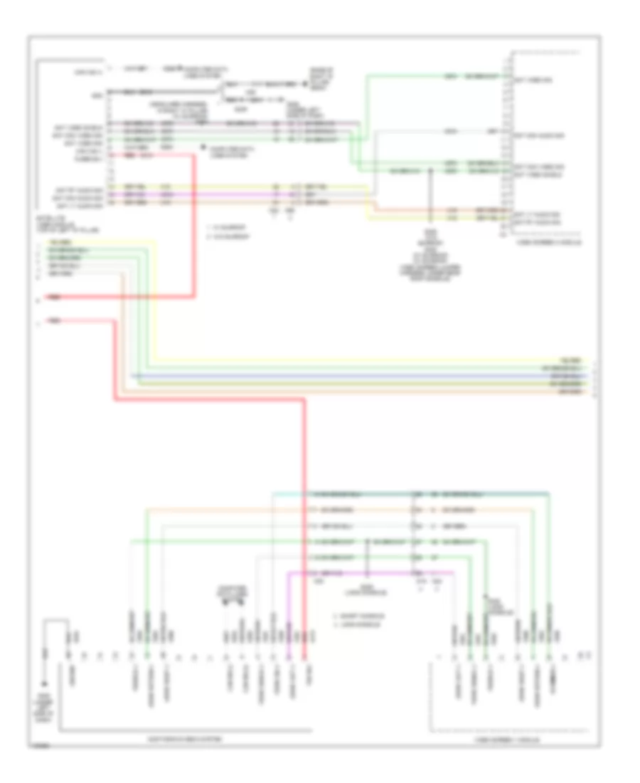 Navigation Wiring Diagram (2 of 4) for Chrysler Town  Country Limited 2014