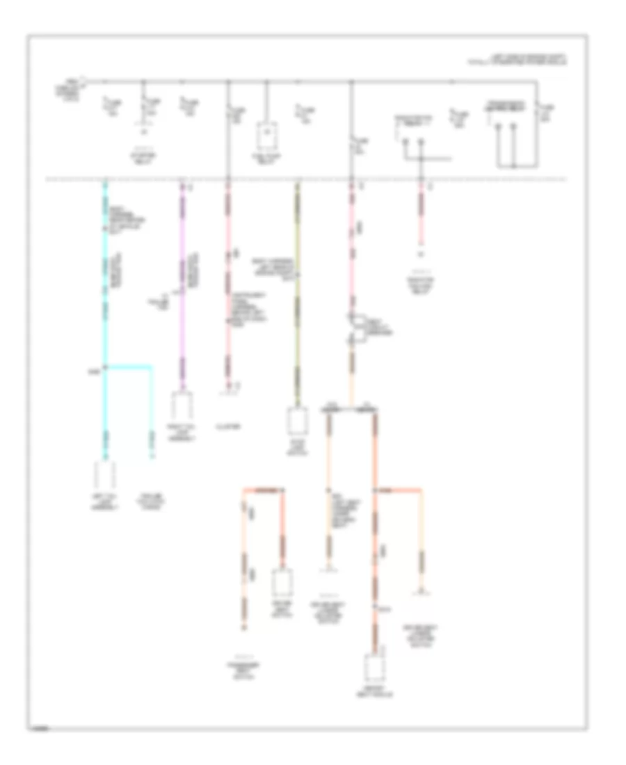 Power Distribution Wiring Diagram 5 of 5 for Chrysler Town  Country Limited 2014