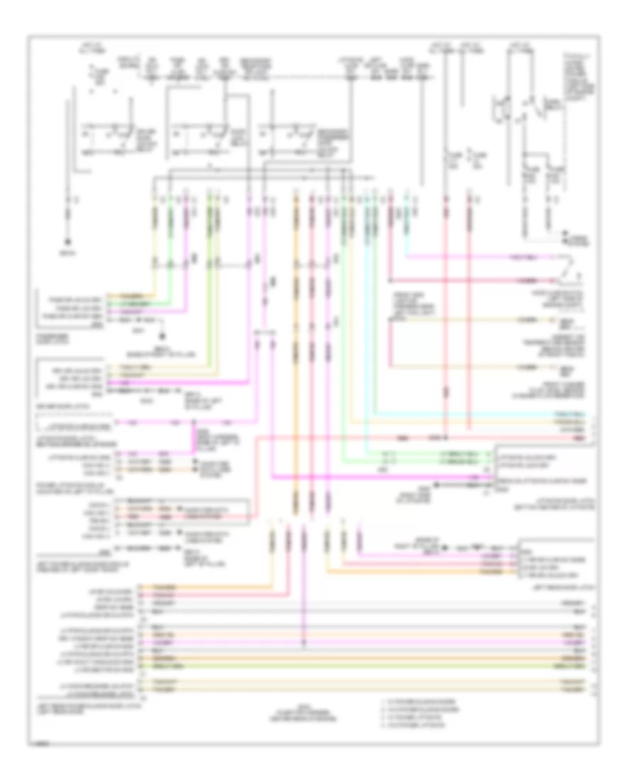 Power Door Locks Wiring Diagram 1 of 3 for Chrysler Town  Country Limited 2014