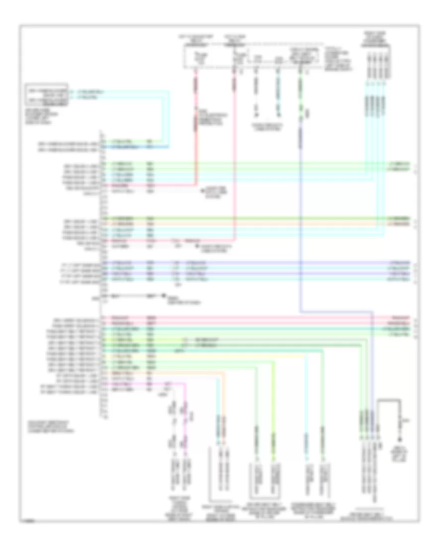 Supplemental Restraints Wiring Diagram 1 of 3 for Chrysler Town  Country Limited 2014