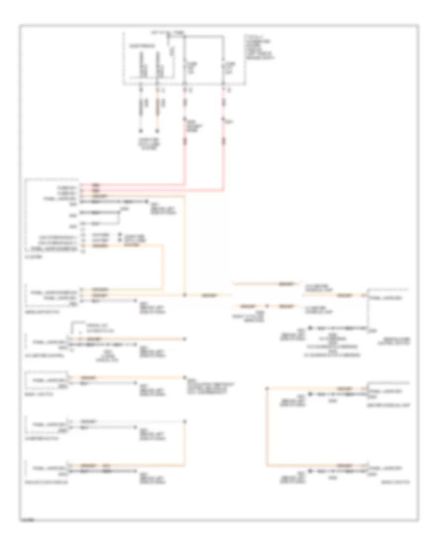 Instrument Illumination Wiring Diagram for Chrysler Town  Country LX 2008
