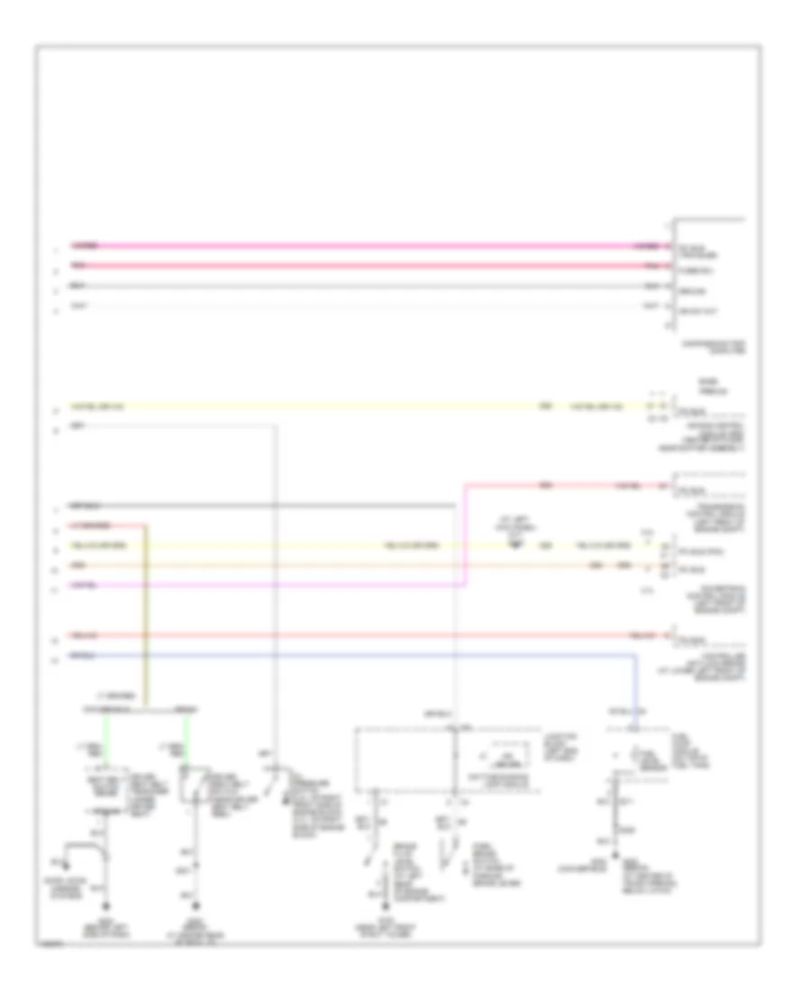 Instrument Cluster Wiring Diagram (2 of 2) for Chrysler Sebring LX 2004