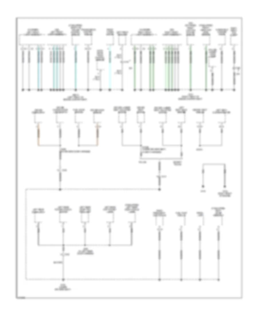 Ground Distribution Wiring Diagram 1 of 5 for Chrysler 300 2011