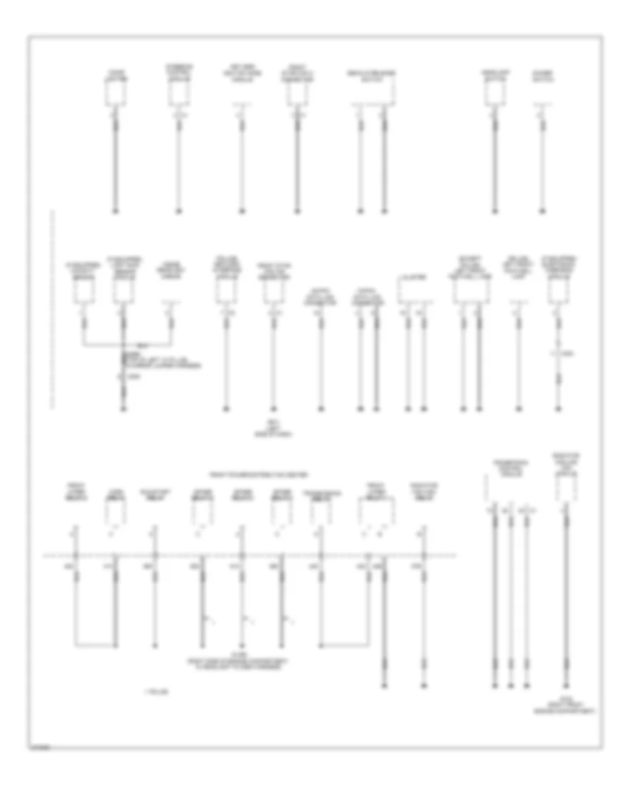 Ground Distribution Wiring Diagram (2 of 5) for Chrysler 300 2011