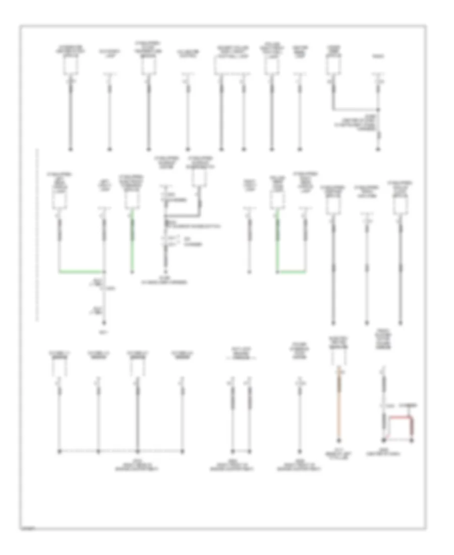 Ground Distribution Wiring Diagram 3 of 5 for Chrysler 300 2011
