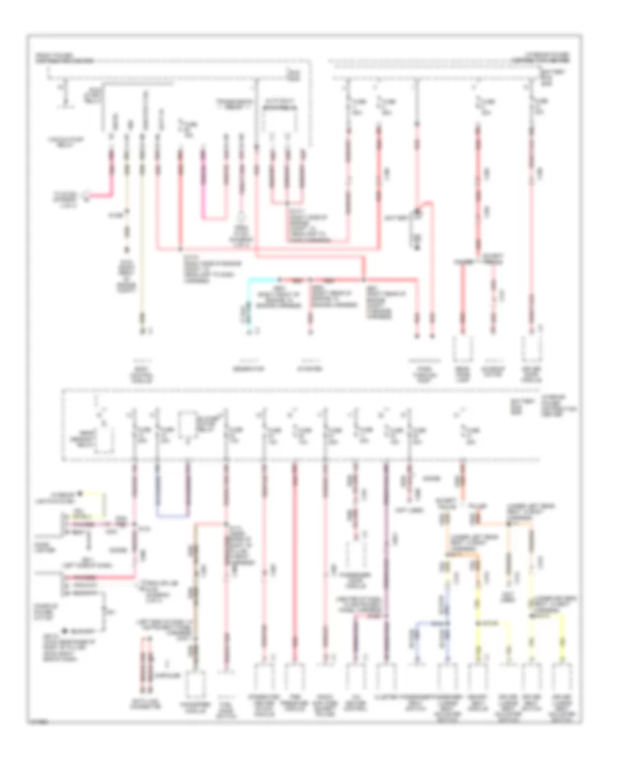 Power Distribution Wiring Diagram 1 of 4 for Chrysler 300 Limited 2011