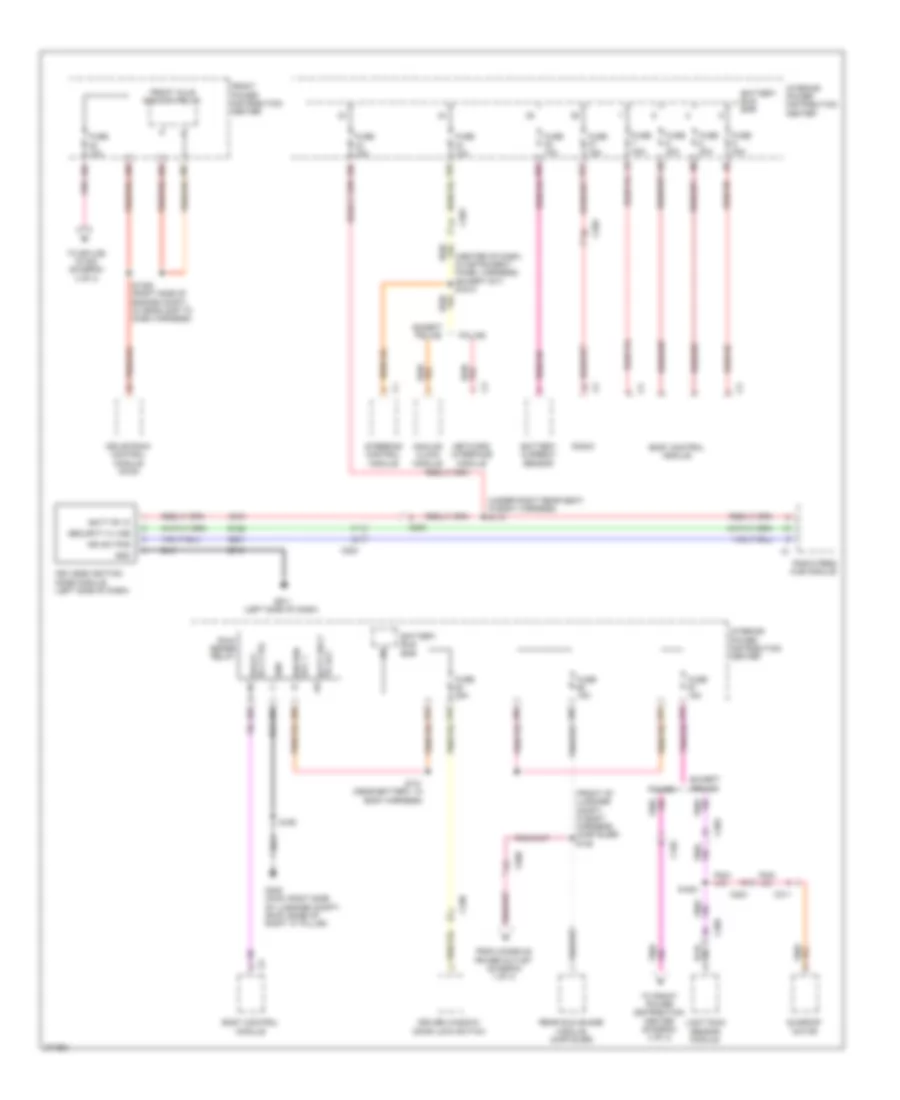 Power Distribution Wiring Diagram (2 of 4) for Chrysler 300 Limited 2011