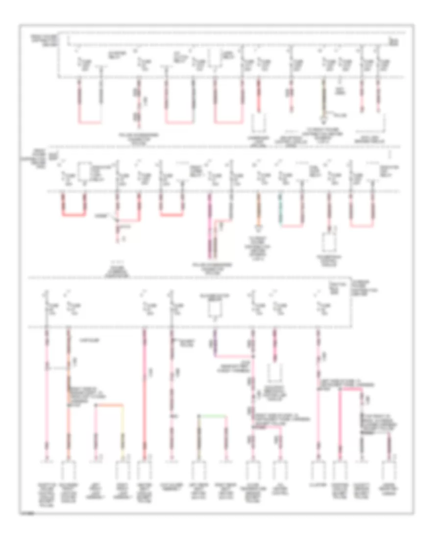 Power Distribution Wiring Diagram (3 of 4) for Chrysler 300 Limited 2011