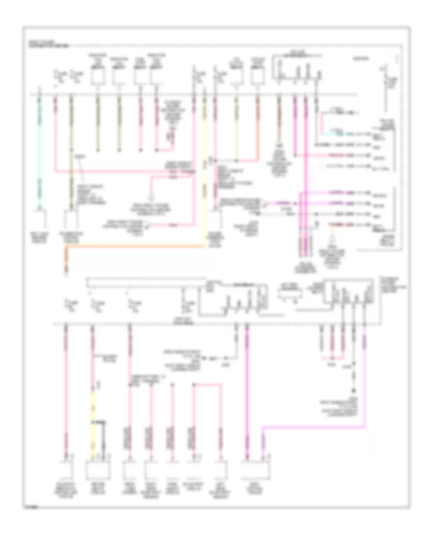 Power Distribution Wiring Diagram (4 of 4) for Chrysler 300 Limited 2011