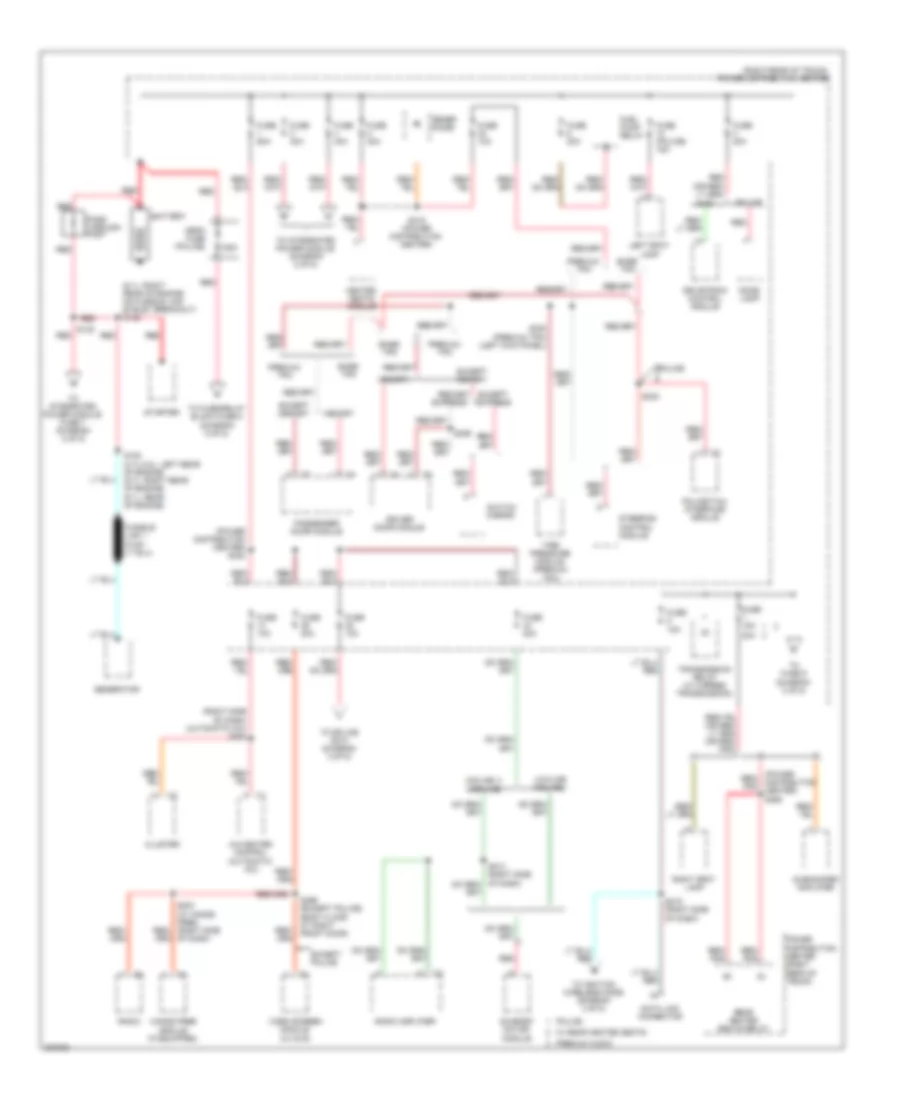 Power Distribution Wiring Diagram 1 of 5 for Chrysler 300 Limited 2009