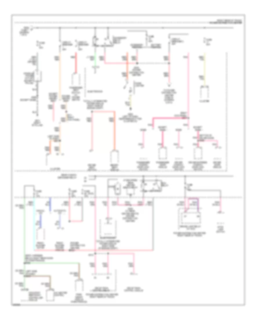 Power Distribution Wiring Diagram (3 of 5) for Chrysler 300 Limited 2009