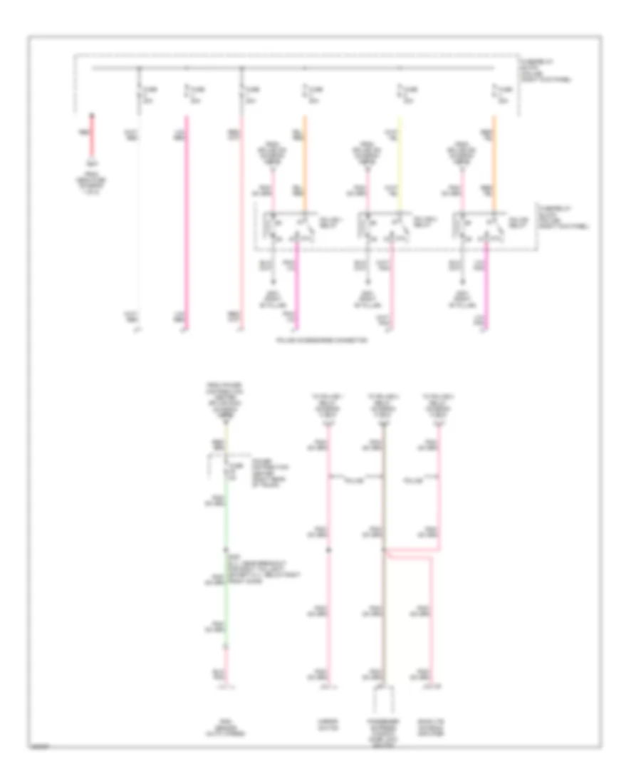 Power Distribution Wiring Diagram 5 of 5 for Chrysler 300 Limited 2009