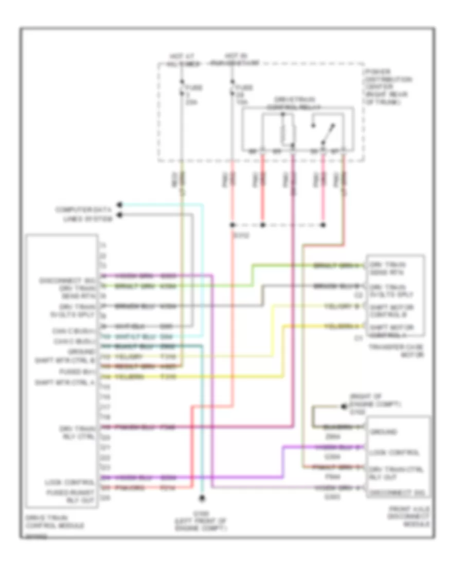 AWD Wiring Diagram for Chrysler 300 Limited 2009