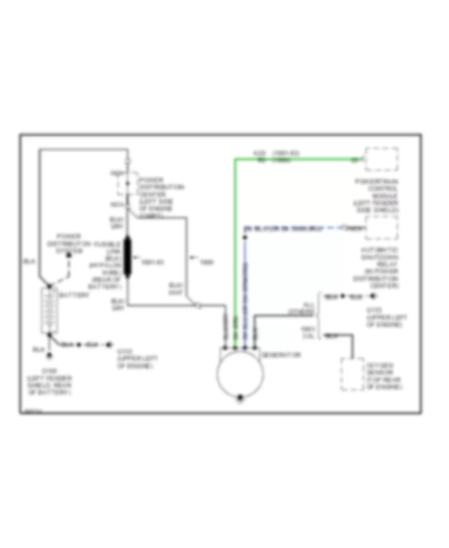 Charging Wiring Diagram for Chrysler New Yorker Salon 1991