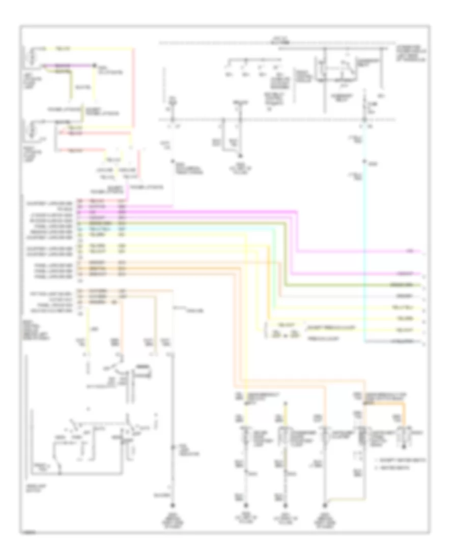 Interior Lights Wiring Diagram 1 of 2 for Chrysler Town  Country 2004