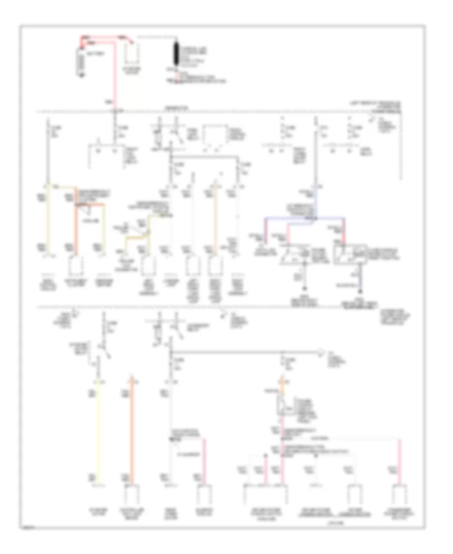 Power Distribution Wiring Diagram 1 of 3 for Chrysler Town  Country 2004