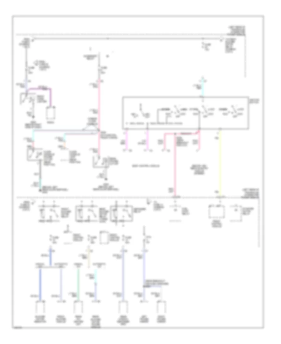 Power Distribution Wiring Diagram 2 of 3 for Chrysler Town  Country 2004