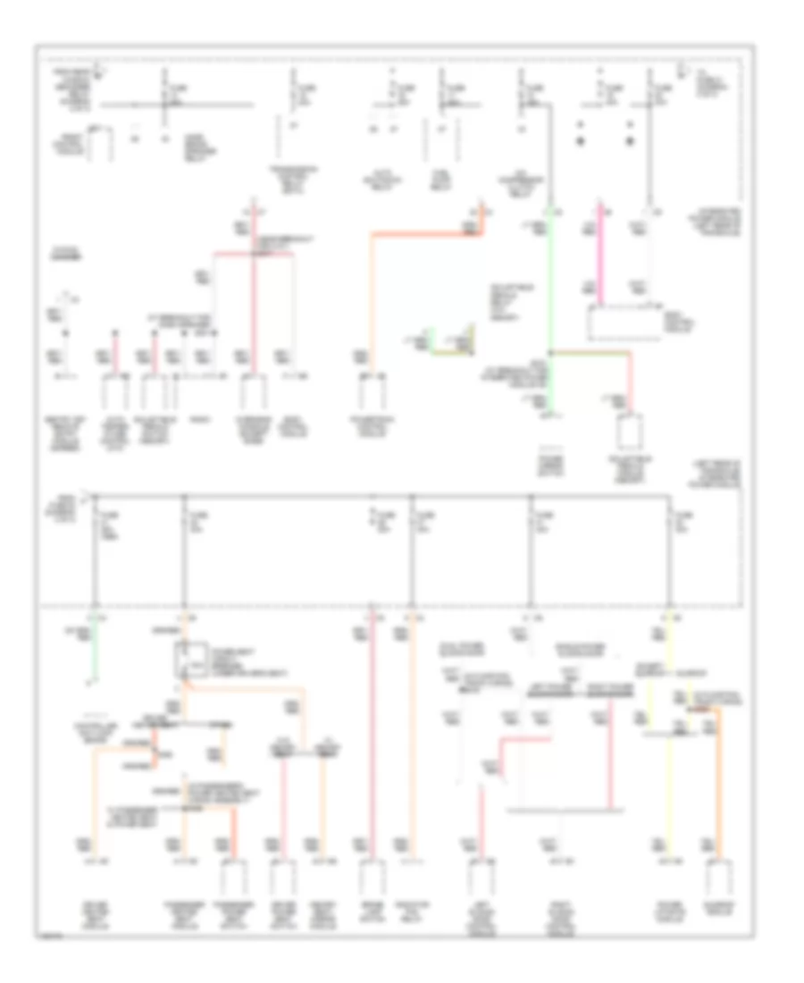 Power Distribution Wiring Diagram (3 of 3) for Chrysler Town  Country 2004