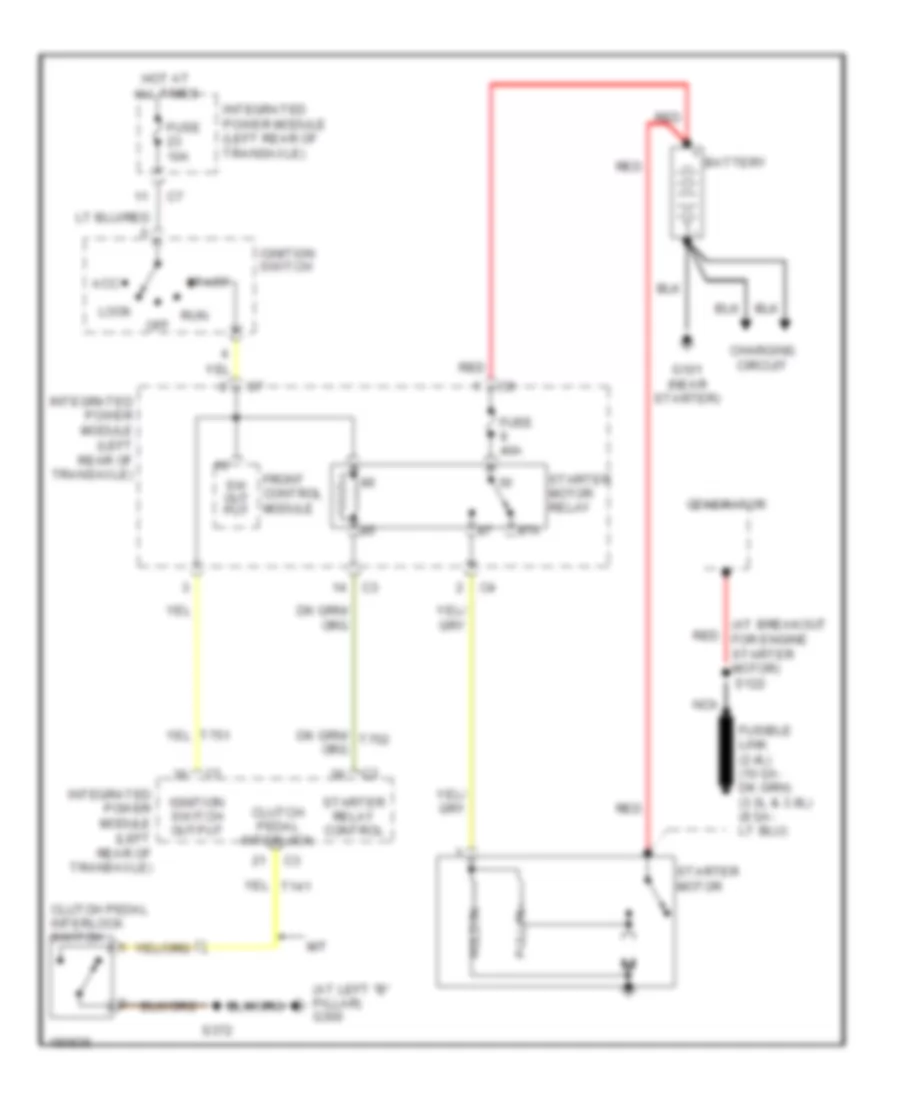 Starting Wiring Diagram for Chrysler Town  Country 2004