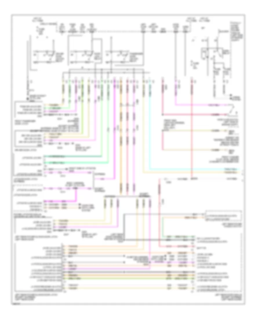 Forced Entry Wiring Diagram 1 of 2 for Chrysler Town  Country Limited 2011