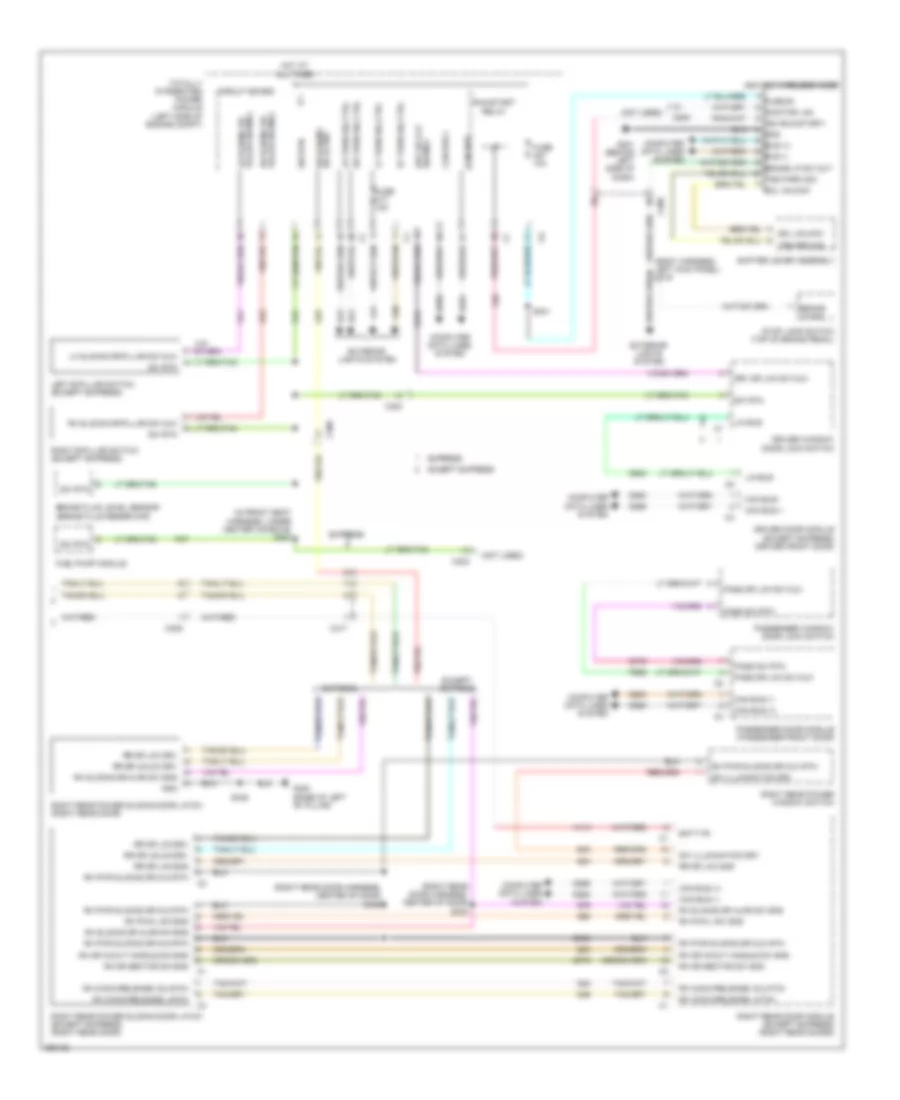 Forced Entry Wiring Diagram (2 of 2) for Chrysler Town  Country Limited 2011