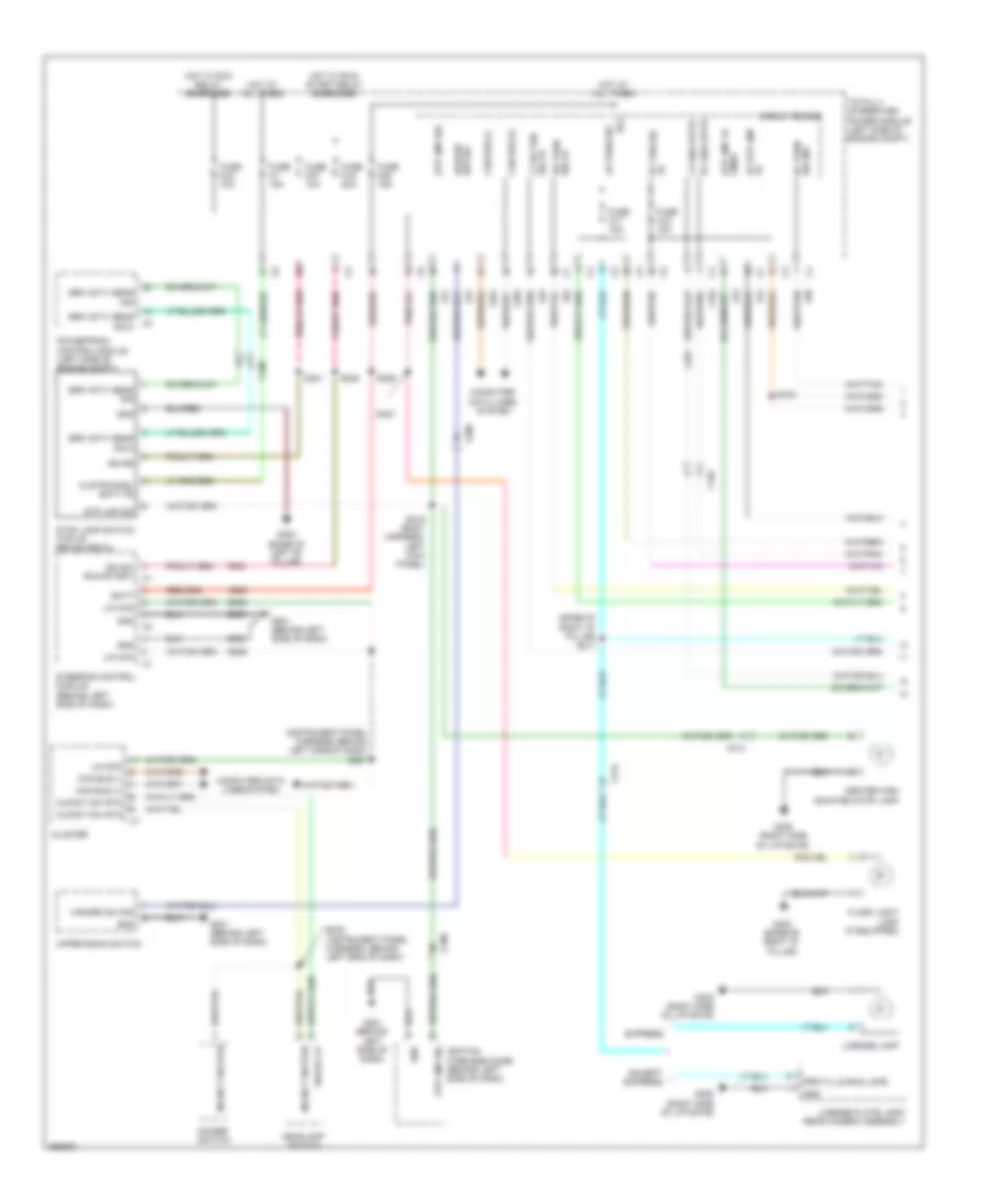Exterior Lamps Wiring Diagram (1 of 2) for Chrysler Town  Country Limited 2011