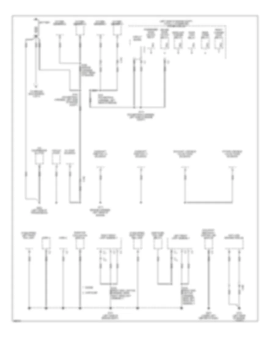 Ground Distribution Wiring Diagram 1 of 4 for Chrysler Town  Country Limited 2011