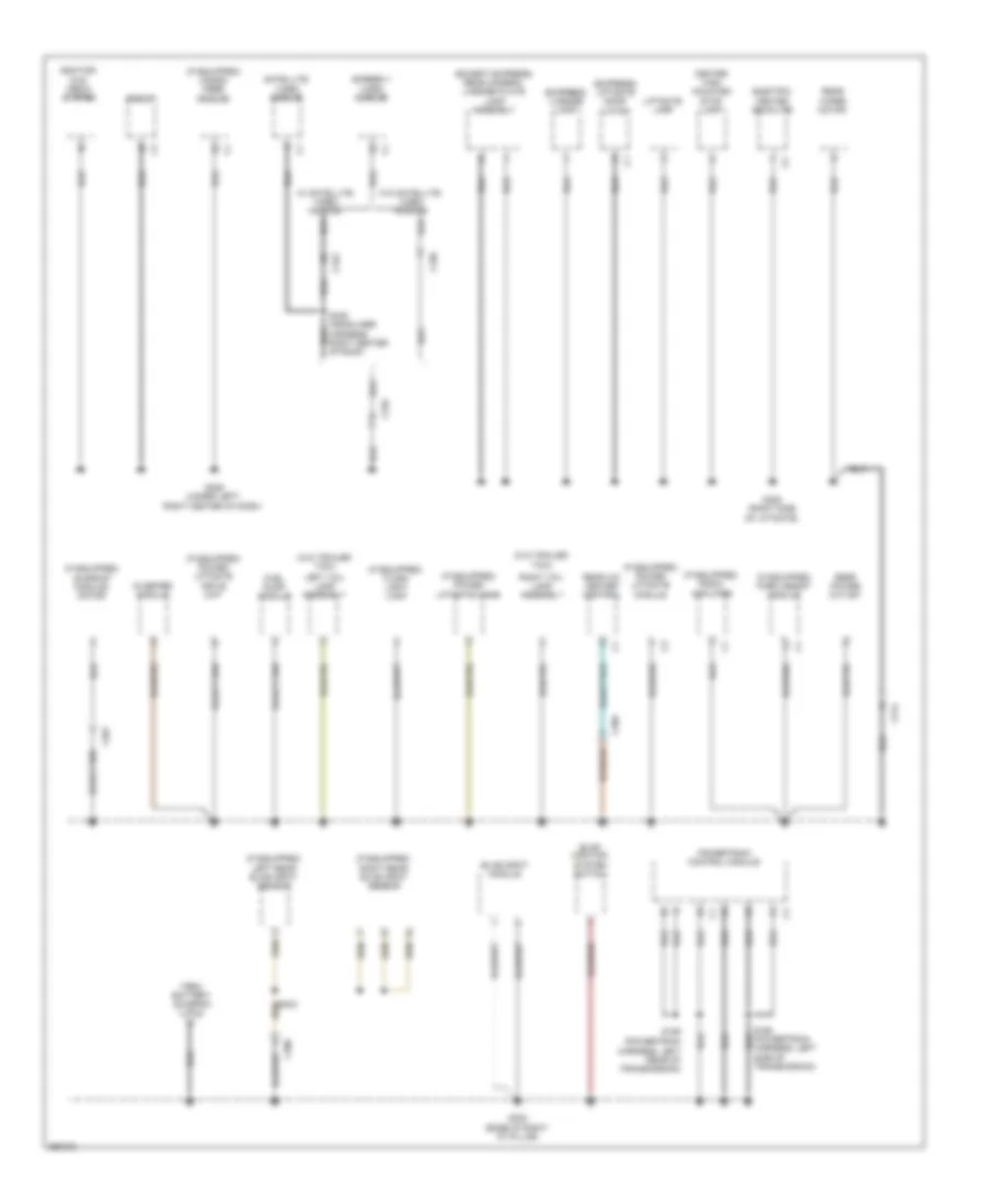 Ground Distribution Wiring Diagram (3 of 4) for Chrysler Town  Country Limited 2011