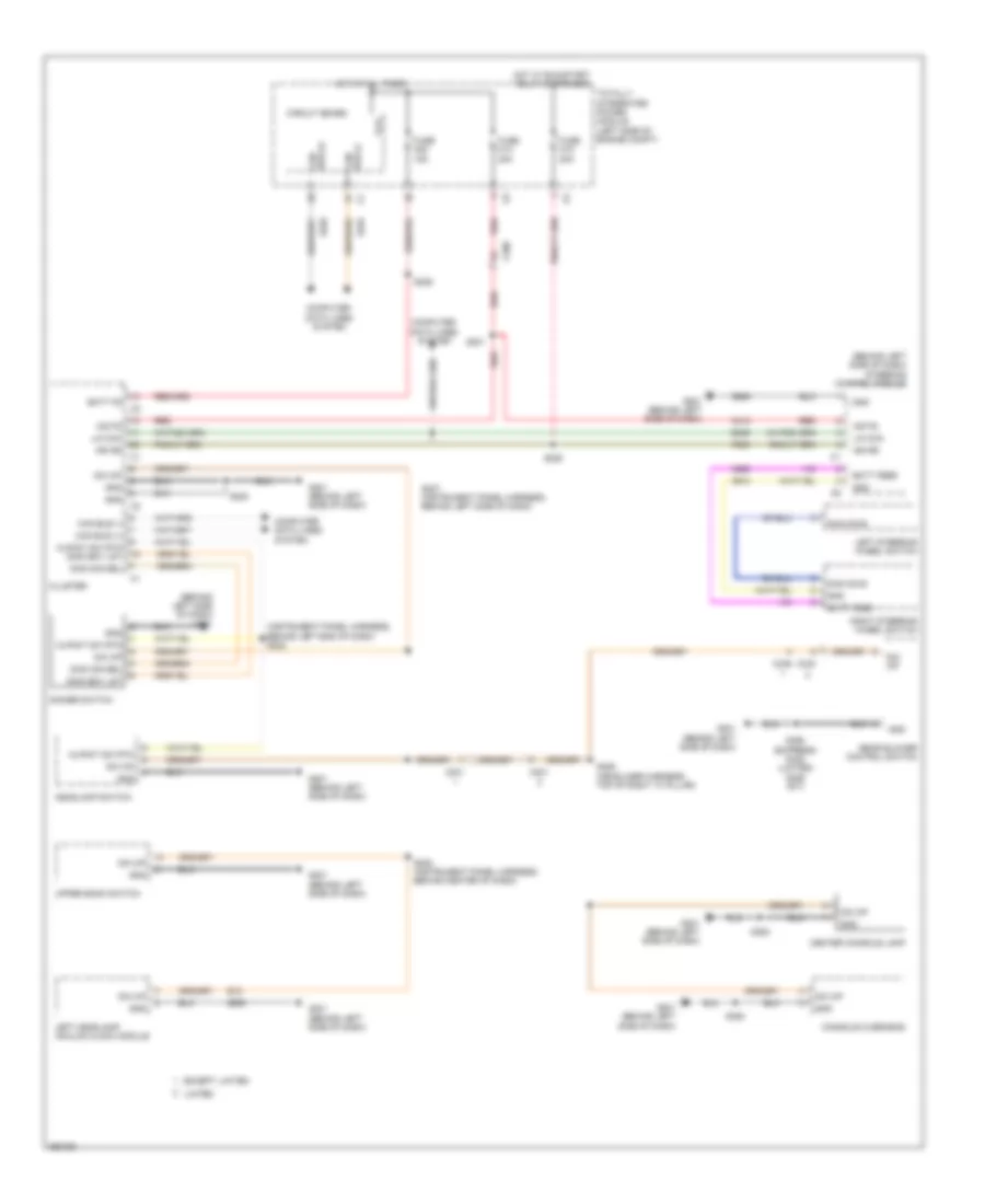 Instrument Illumination Wiring Diagram for Chrysler Town  Country Limited 2011