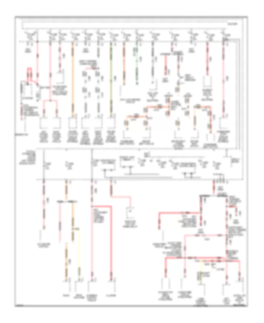 Power Distribution Wiring Diagram 1 of 3 for Chrysler Town  Country Limited 2011