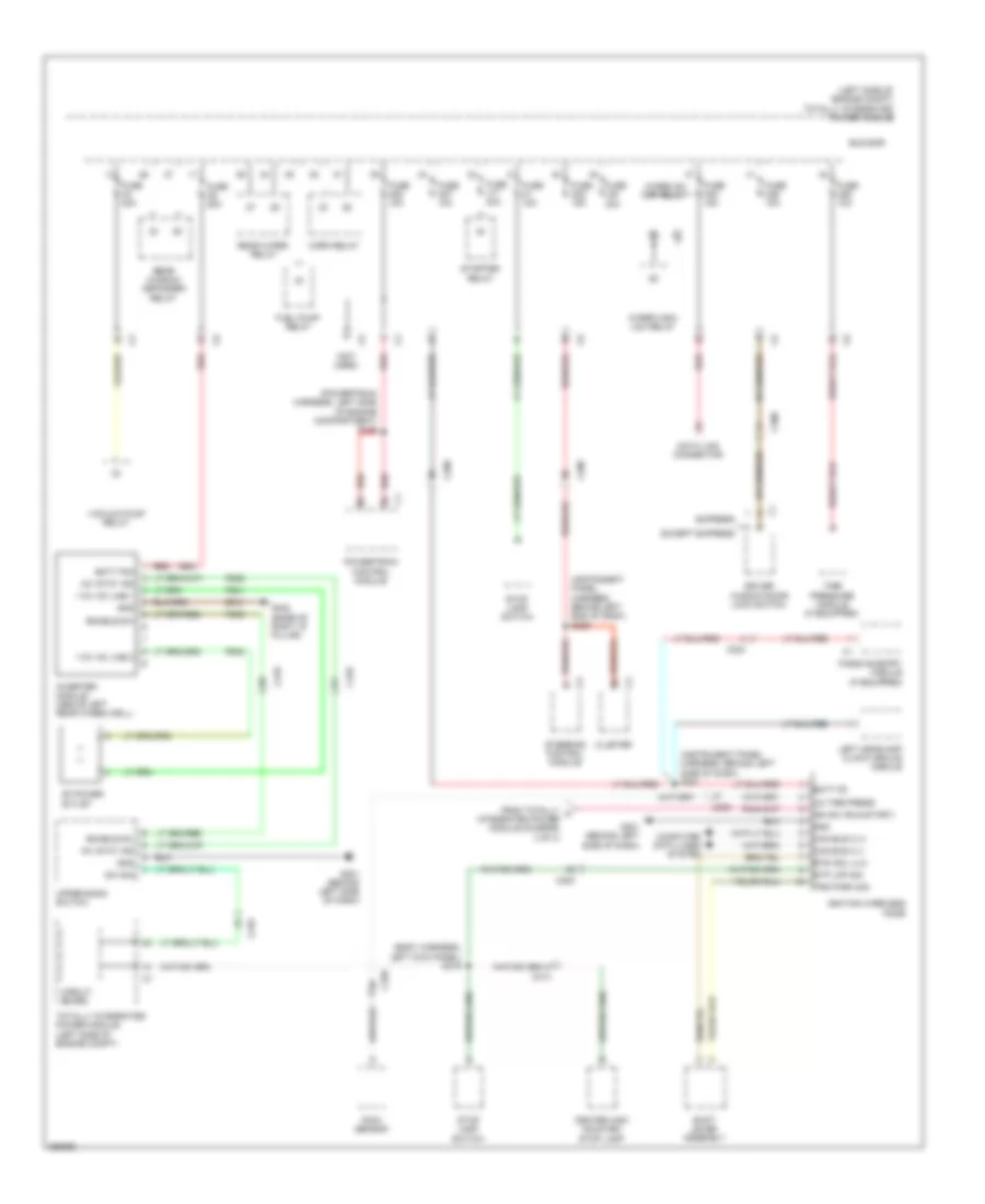 Power Distribution Wiring Diagram 2 of 3 for Chrysler Town  Country Limited 2011
