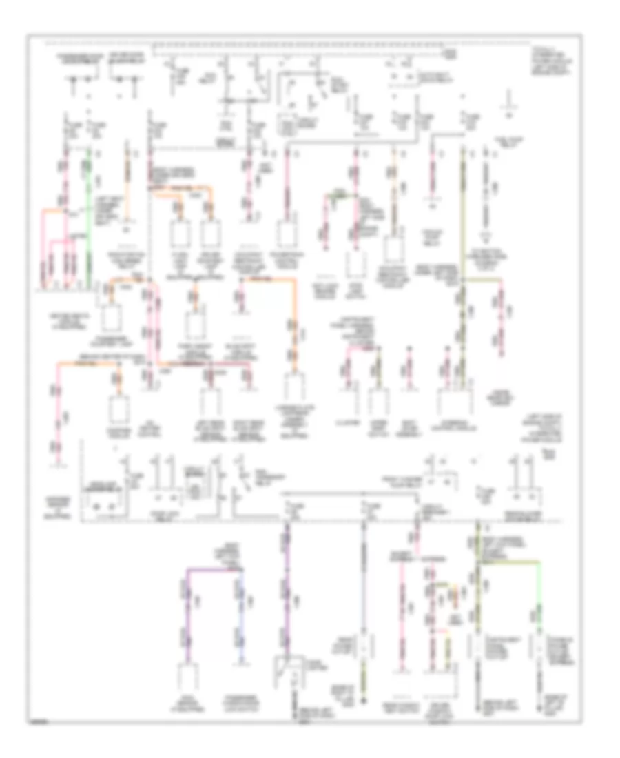 Power Distribution Wiring Diagram 3 of 3 for Chrysler Town  Country Limited 2011